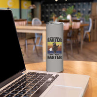 Funny Father's Day Gift For Dad Skinny Tumbler Papa Bear World's Best Farter I Mean Father