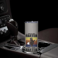 Funny Father's Day Gift For Dad Skinny Tumbler Papa Bear World's Best Farter I Mean Father