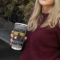 Funny Father's Day Gift For Dad Tumbler Cup Papa Bear World's Best Farter I Mean Father