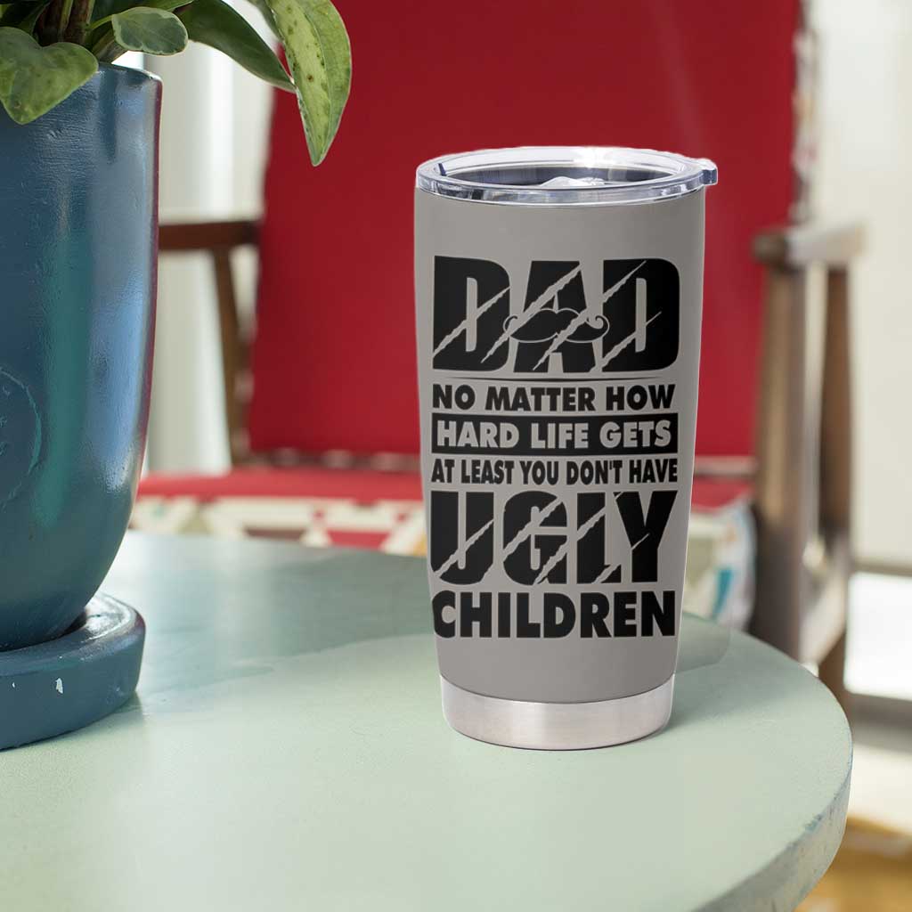 Funny Father's Day Gift For Dad Tumbler Cup Papa Bear World's Best Farter I Mean Father