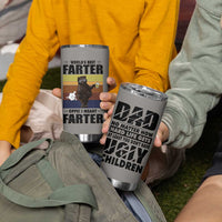 Funny Father's Day Gift For Dad Tumbler Cup Papa Bear World's Best Farter I Mean Father