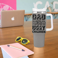 Funny Father's Day Gift For Dad Tumbler With Handle Papa Bear World's Best Farter I Mean Father
