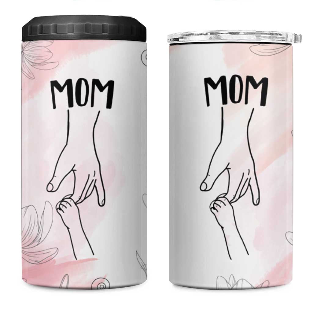 Mom Gifts 4 in 1 Can Cooler Tumbler Mama Holding Hands Mothers Day Gift - Wonder Print Shop