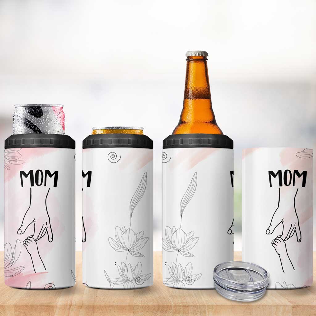 Mom Gifts 4 in 1 Can Cooler Tumbler Mama Holding Hands Mothers Day Gift - Wonder Print Shop
