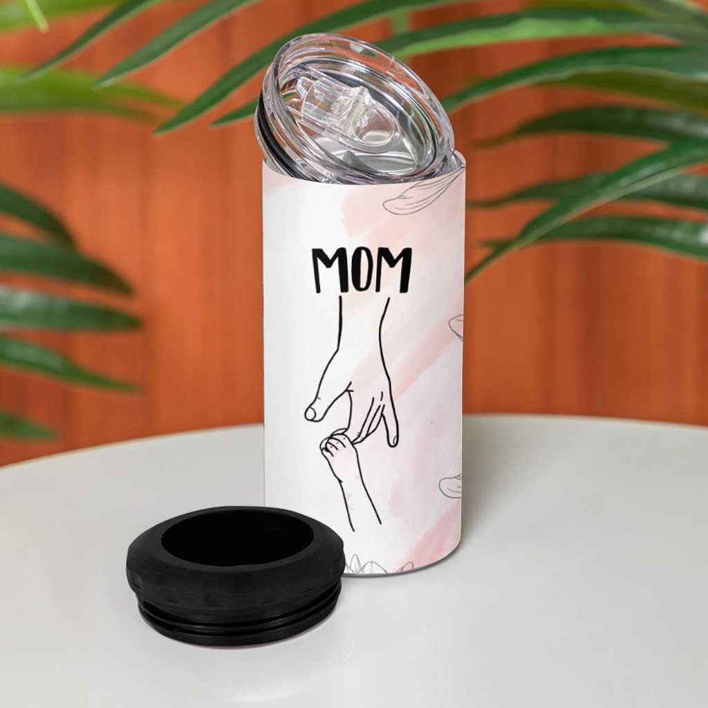 Mom Gifts 4 in 1 Can Cooler Tumbler Mama Holding Hands Mothers Day Gift - Wonder Print Shop