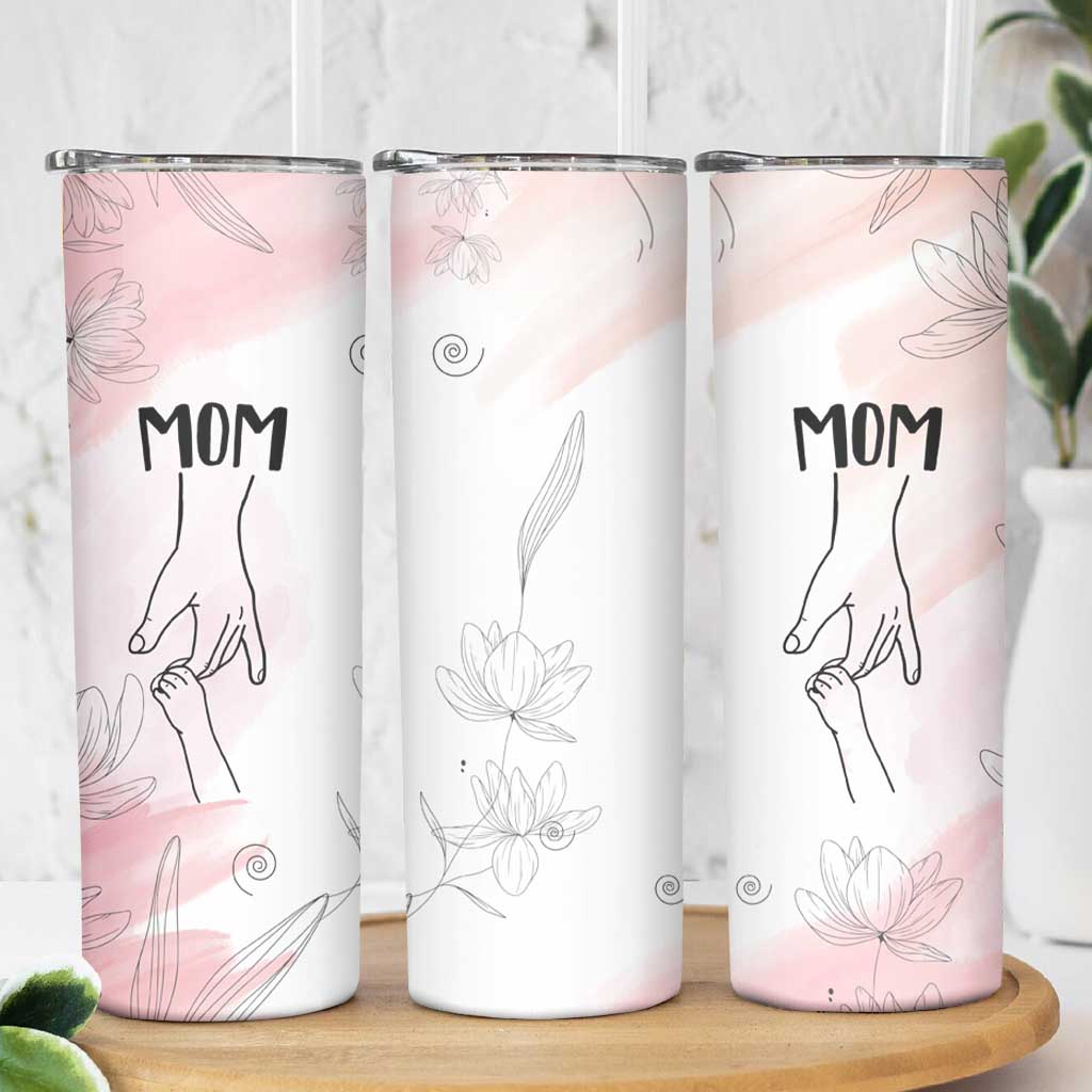 Mom Gifts Skinny Tumbler Mama Holding Hands Mothers Day Gift - Wonder Print Shop