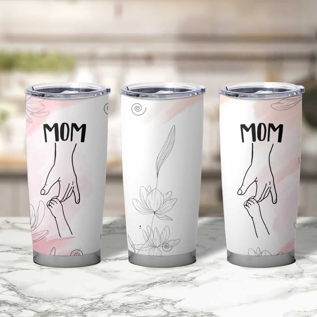 Mom Gifts Tumbler Cup Mama Holding Hands Mothers Day Gift - Wonder Print Shop