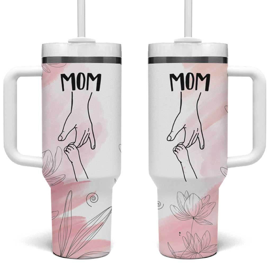 Mom Gifts Tumbler With Handle Mama Holding Hands Mothers Day Gift - Wonder Print Shop