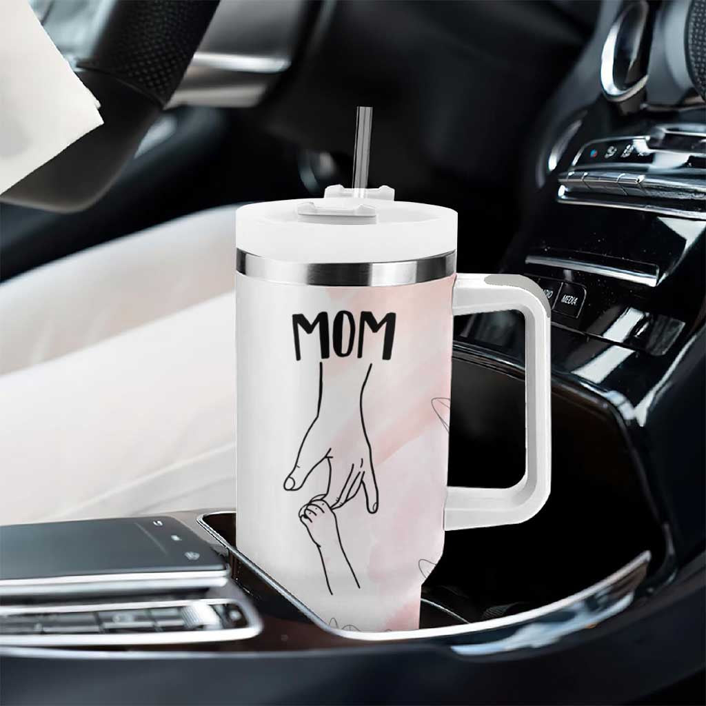 Mom Gifts Tumbler With Handle Mama Holding Hands Mothers Day Gift - Wonder Print Shop