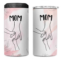 Gift for Mom of 2 Children 4 in 1 Can Cooler Tumbler Mama Holding Hands Mothers Day Gift - Wonder Print Shop