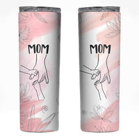 Gift for Mom of 2 Children Skinny Tumbler Mama Holding Hands Mothers Day Gift - Wonder Print Shop