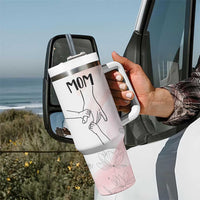 Gift for Mom of 2 Children Tumbler With Handle Mama Holding Hands Mothers Day Gift - Wonder Print Shop