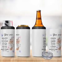 Christian Gifts for Women Faith 4 in 1 Can Cooler Tumbler Mothers Day Bible Encouragement Inspirational Gift - Wonder Print Shop
