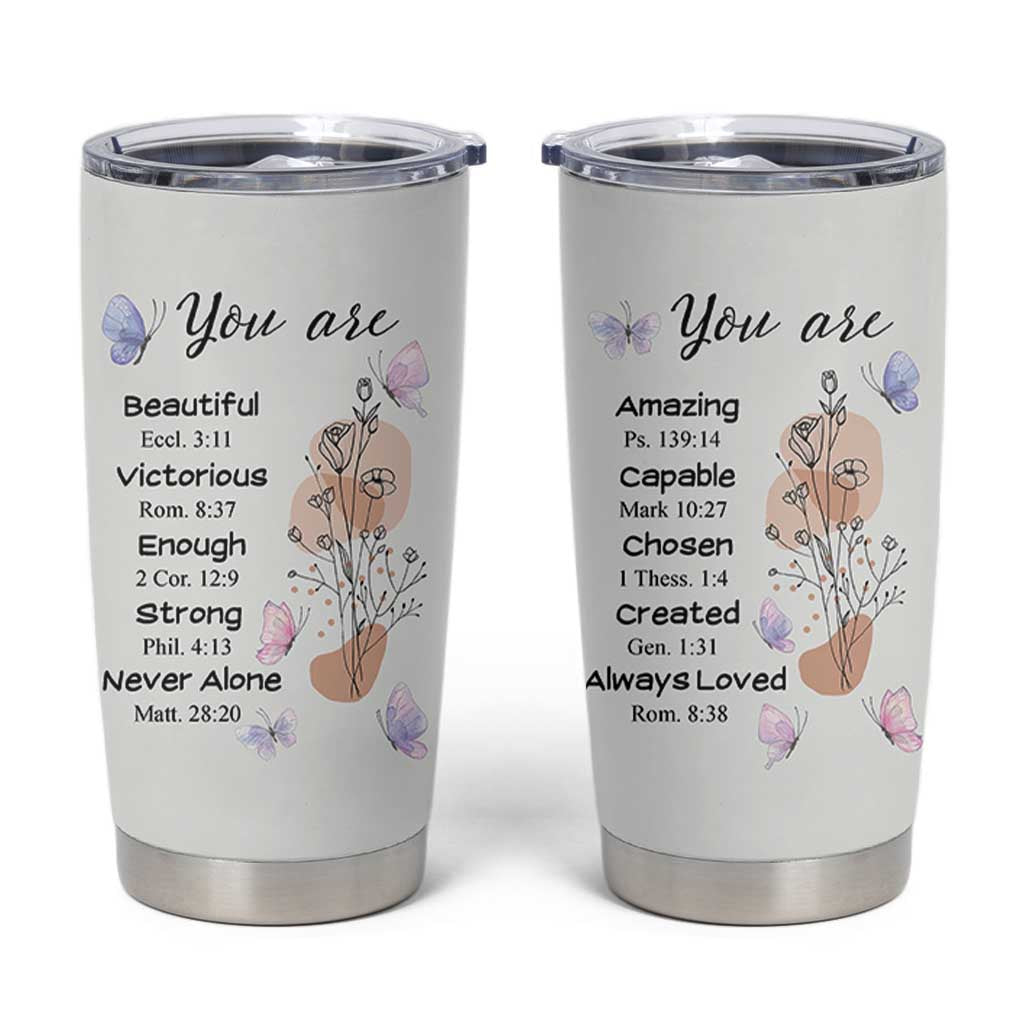 Christian Gifts for Women Faith Tumbler Cup Mothers Day Bible Encouragement Inspirational Gift - Wonder Print Shop