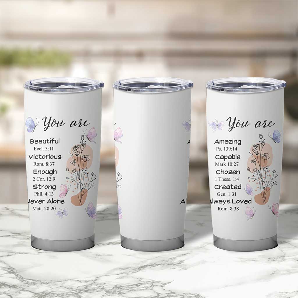 Christian Gifts for Women Faith Tumbler Cup Mothers Day Bible Encouragement Inspirational Gift - Wonder Print Shop