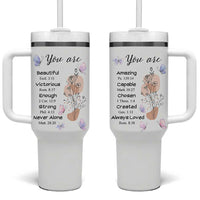 Christian Gifts for Women Faith Tumbler With Handle Mothers Day Bible Encouragement Inspirational Gift - Wonder Print Shop