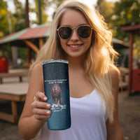 Bible Verse Skinny Tumbler Inspirational Scripture Strong & Courageous – Joshua 1:9