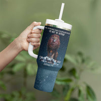 Bible Verse Tumbler With Handle Inspirational Scripture Strong & Courageous – Joshua 1:9