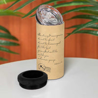 Vintage Christian 4 in 1 Can Cooler Tumbler Be Strong and Courageous Joshua 1:9 Bible Verse - Wonder Print Shop