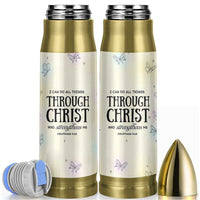 Christian Gifts for Women Faith Bullet Tumbler Christ Encouraging Bible Verse Cute Butterflies - Wonder Print Shop