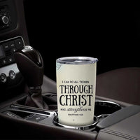 Christian Gifts for Women Faith Tumbler Cup Christ Encouraging Bible Verse Cute Butterflies - Wonder Print Shop