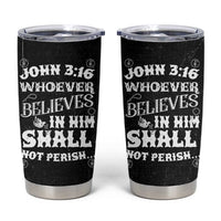 Christian Gifts for Men Tumbler Cup Inspirational Bible Verse John 3:16 - Wonder Print Shop