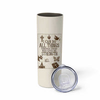 Christian Gifts Skinny Tumbler I Can Do All Things Through Christ Bible Verse Philippians 4:13