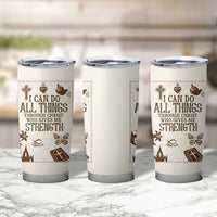 Christian Gifts Tumbler Cup I Can Do All Things Through Christ Bible Verse Philippians 4:13