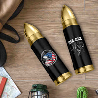 Reel Cool Dad Bullet Tumbler Funny Father's Day Gift For Dad Fishing Lover American Flag