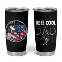 Reel Cool Dad Tumbler Cup Funny Father's Day Gift For Dad Fishing Lover American Flag