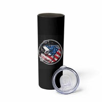 Reel Cool Dad Skinny Tumbler Funny Father's Day Gift For Fishing Lover American Flag