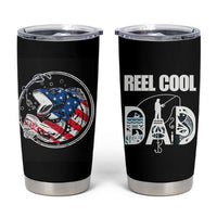 Reel Cool Dad Tumbler Cup Funny Father's Day Gift For Fishing Lover American Flag