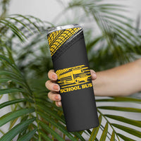 School Bus Driver Appreciation Skinny Tumbler Funny Nutrition Facts American USA Flag - Wonder Print Shop