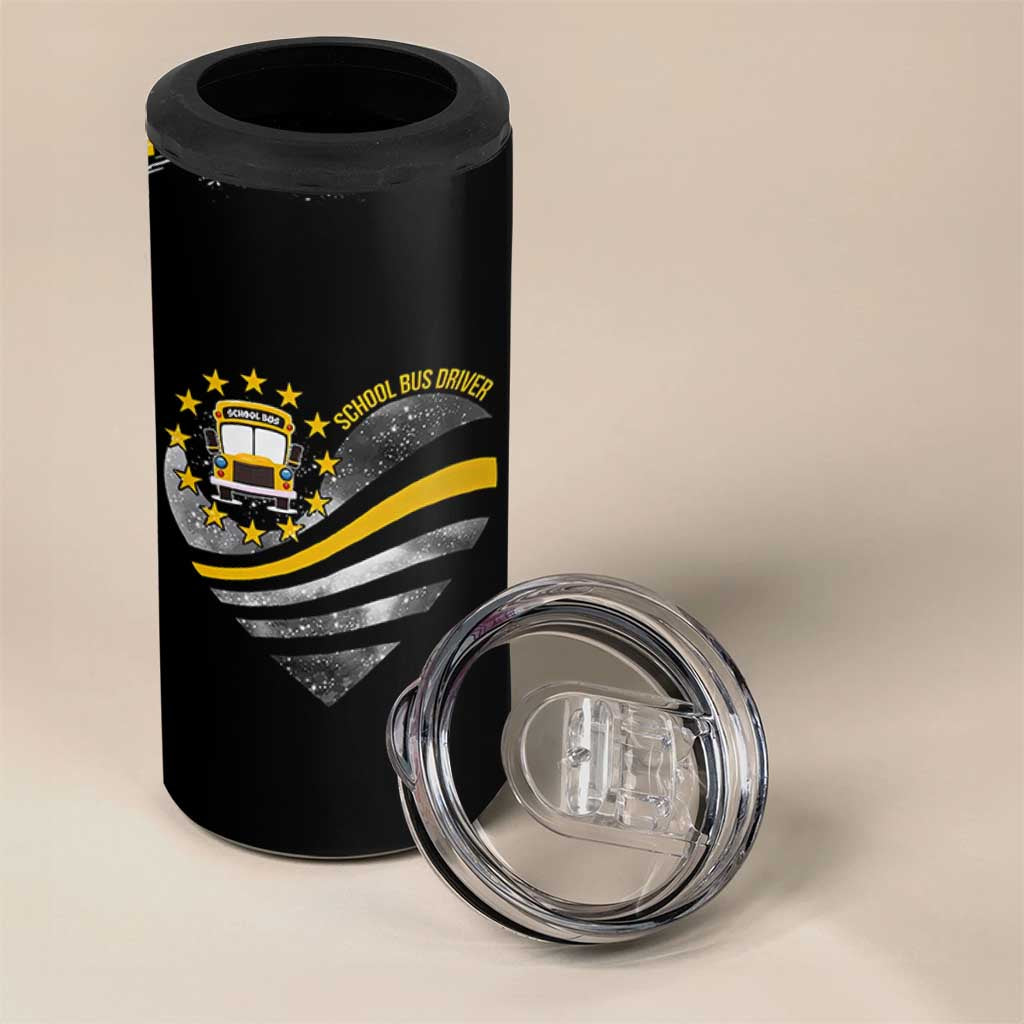 School Bus Driver Gifts 4 in 1 Can Cooler Tumbler Bus Driver Christmas Appreciation Gift