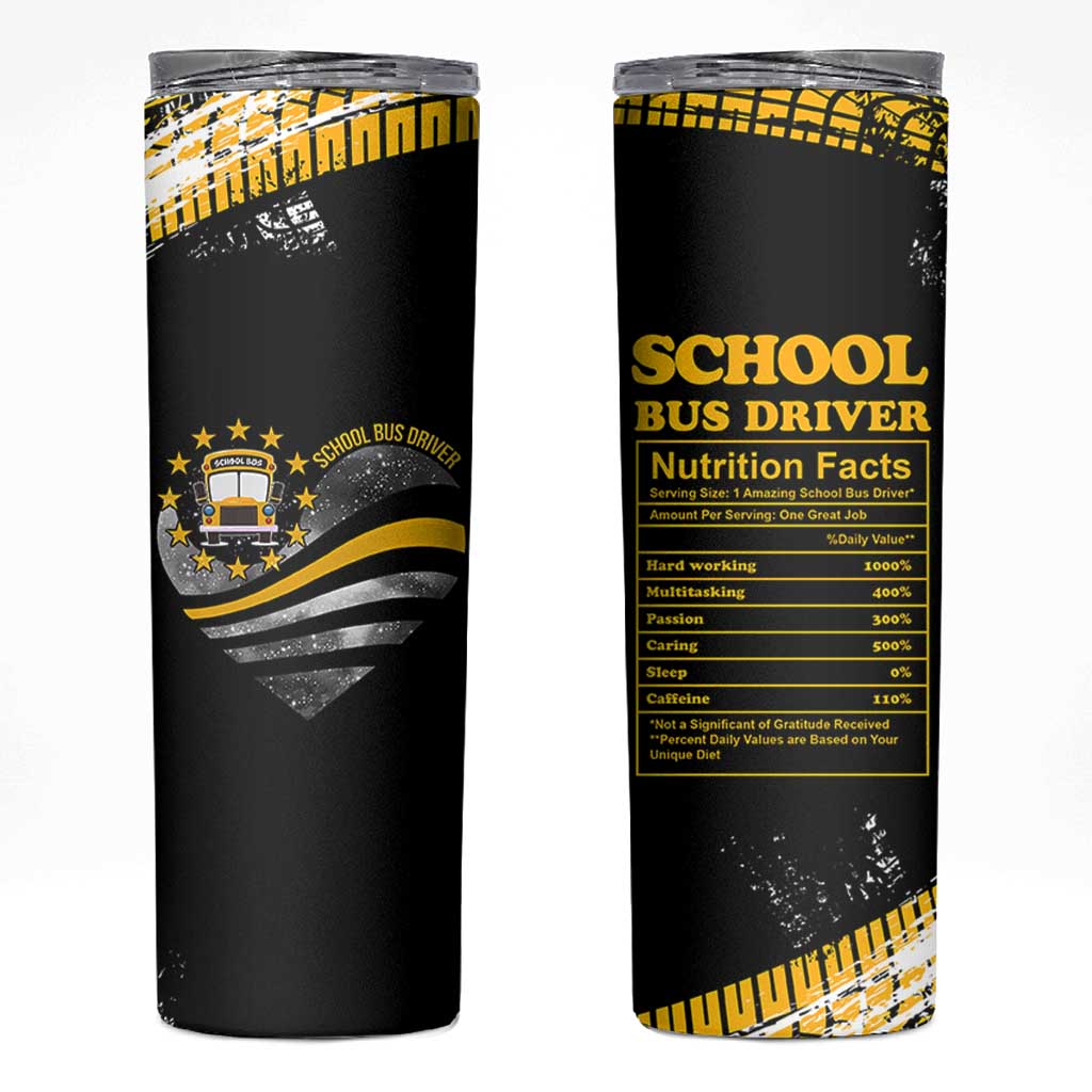School Bus Driver Gifts Skinny Tumbler Bus Driver Christmas Appreciation Gift