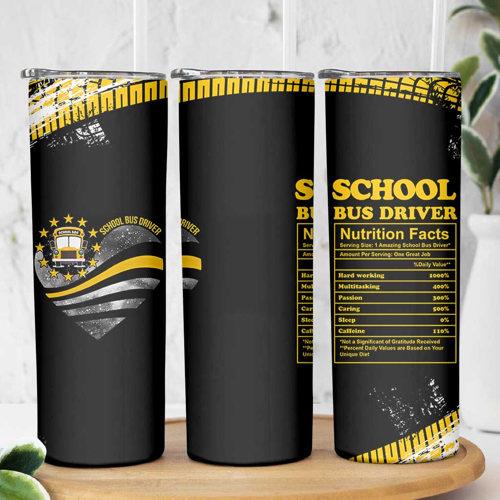 School Bus Driver Gifts Skinny Tumbler Bus Driver Christmas Appreciation Gift