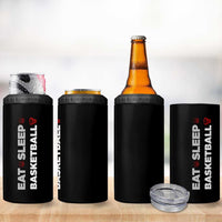 Basketball Player 4 in 1 Can Cooler Tumbler Basketballer Coach Sports Team Gift Eat Sleep Basketball
