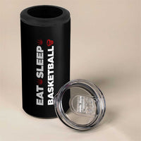 Basketball Player 4 in 1 Can Cooler Tumbler Basketballer Coach Sports Team Gift Eat Sleep Basketball
