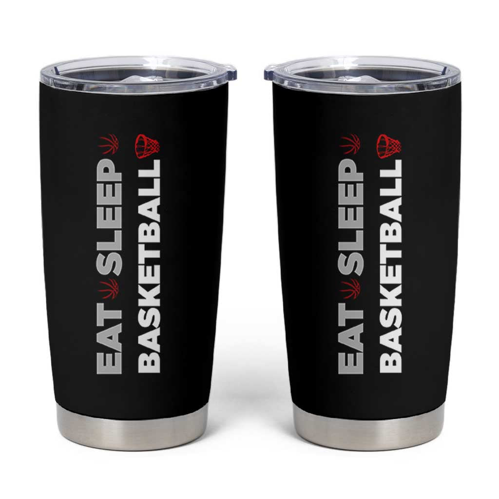 Basketball Player Tumbler Cup Basketballer Coach Sports Team Gift Eat Sleep Basketball