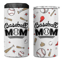 Baseball Mom 4 in 1 Can Cooler Tumbler Mothers Day Birthday Gifts from Daughter Son