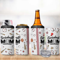 Baseball Mom 4 in 1 Can Cooler Tumbler Mothers Day Birthday Gifts from Daughter Son