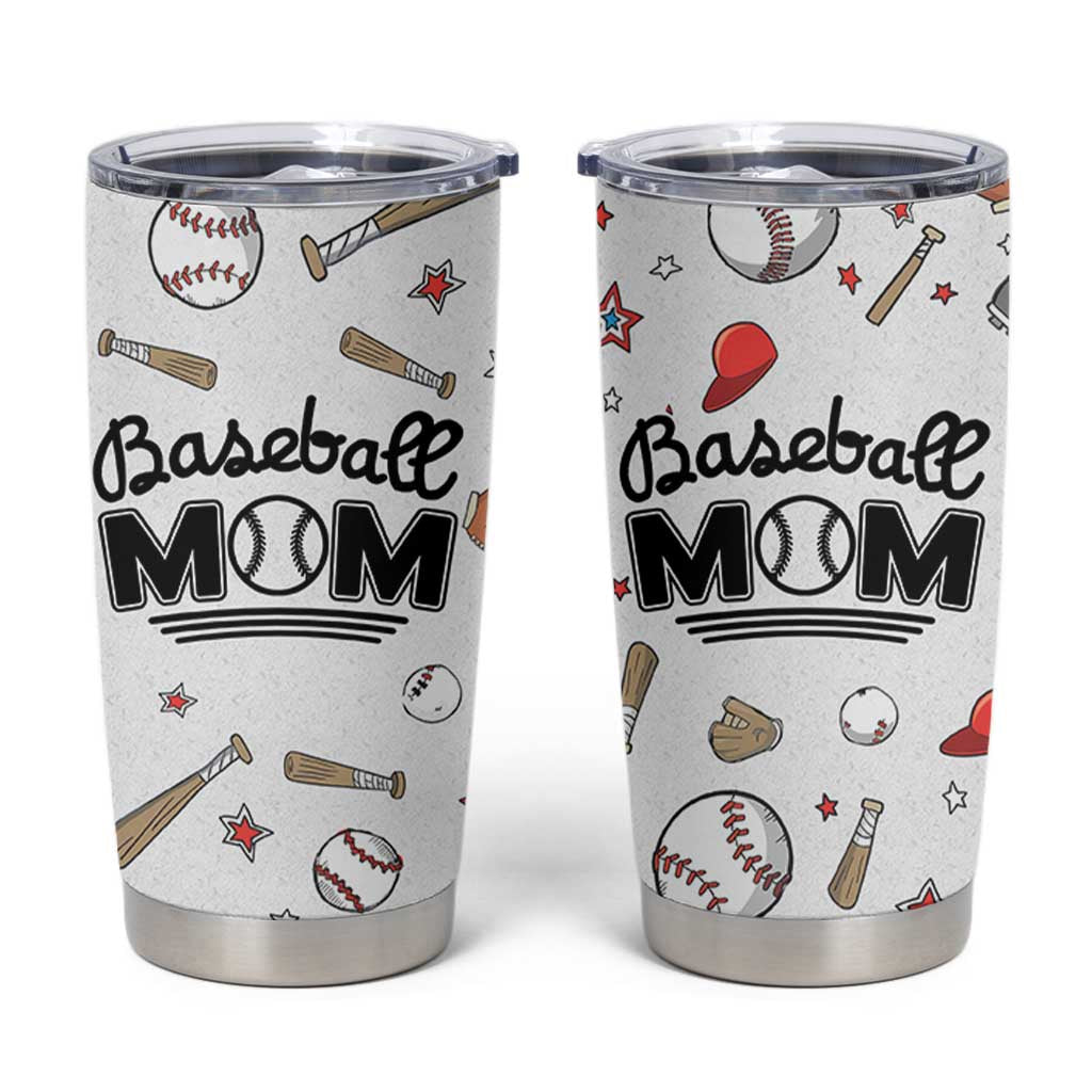 Baseball Mom Tumbler Cup Mothers Day Birthday Gifts from Daughter Son