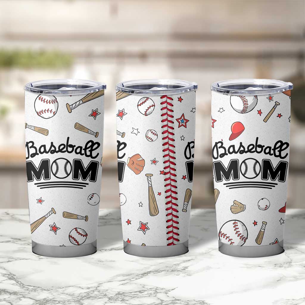 Baseball Mom Tumbler Cup Mothers Day Birthday Gifts from Daughter Son