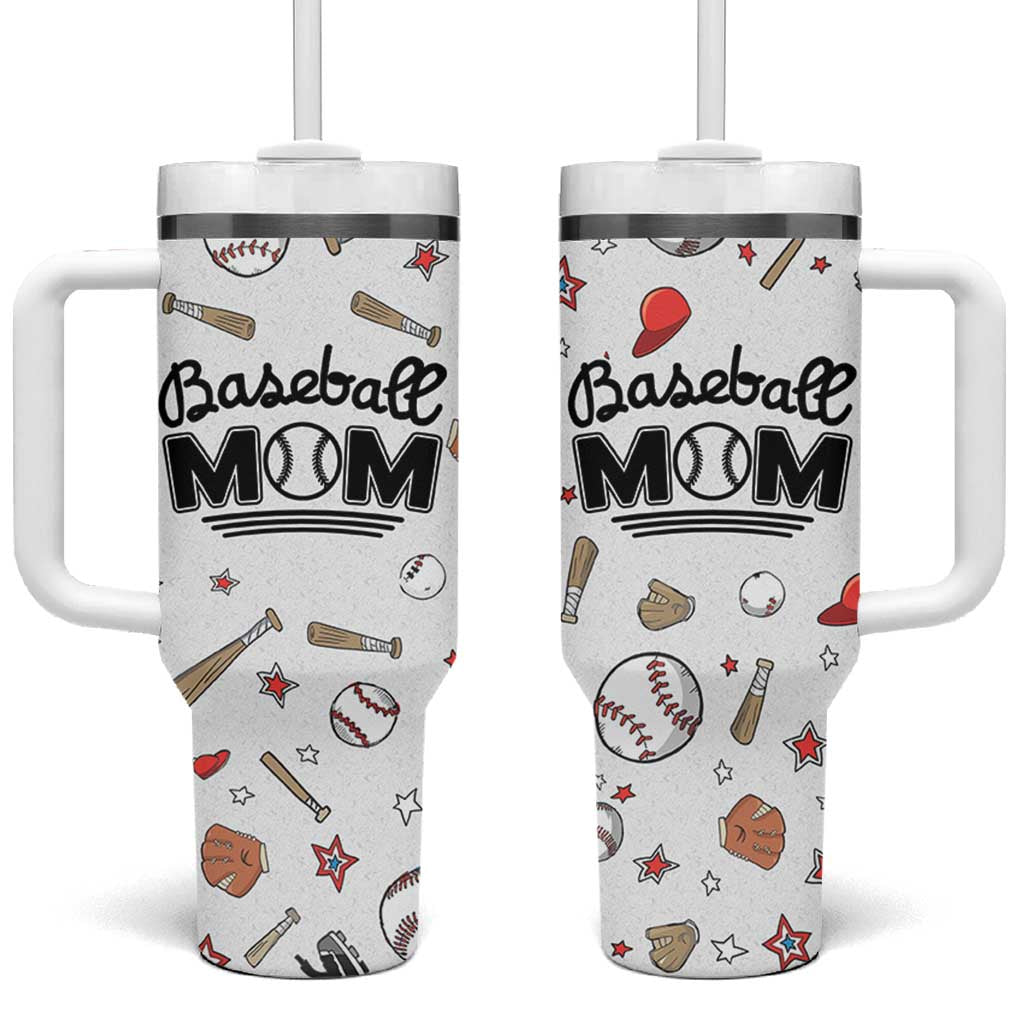 Baseball Mom Tumbler With Handle Mothers Day Birthday Gifts from Daughter Son
