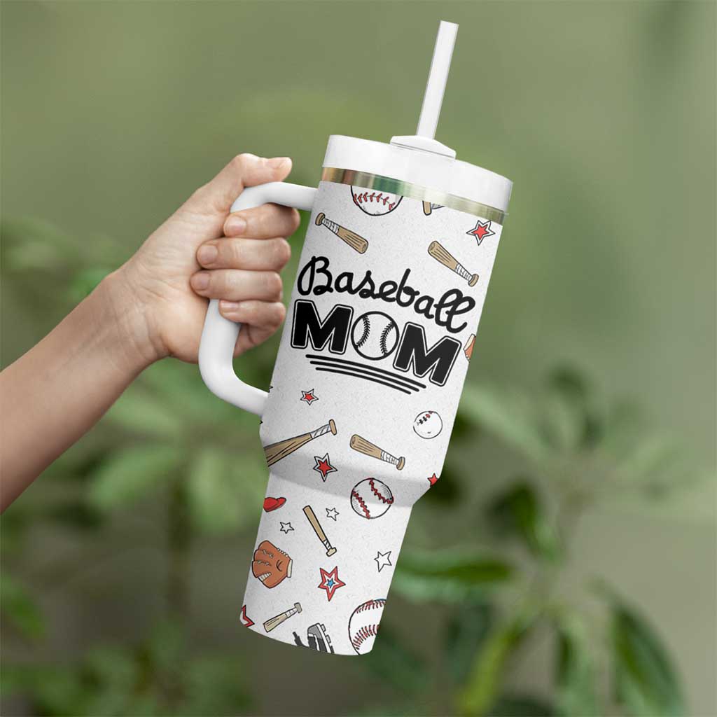 Baseball Mom Tumbler With Handle Mothers Day Birthday Gifts from Daughter Son