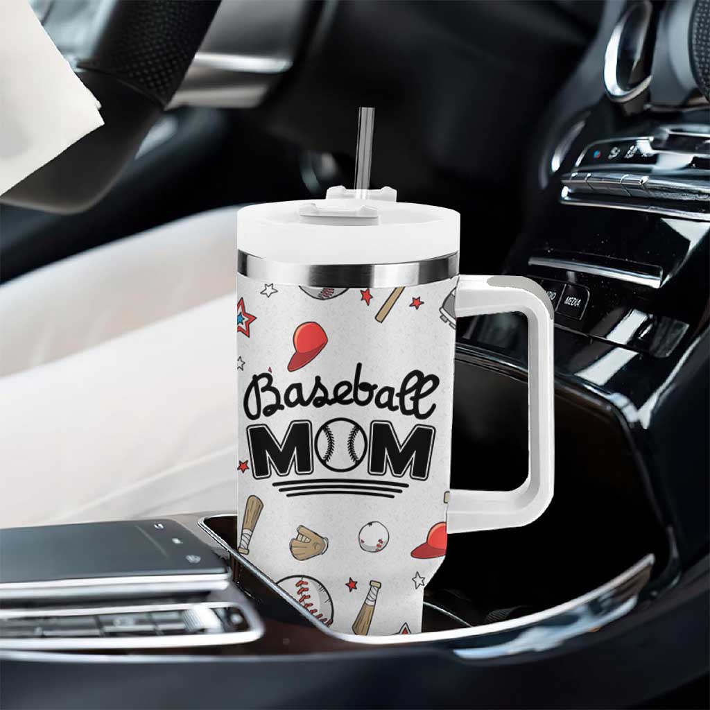 Baseball Mom Tumbler With Handle Mothers Day Birthday Gifts from Daughter Son