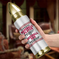 Baseball Dad Bullet Tumbler Funny Father's Day Gift For Dad From Son US Flag