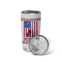 Baseball Dad Tumbler Cup Funny Father's Day Gift For Dad From Son US Flag