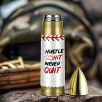 Baseball Bullet Tumbler Never Quit Funny Baseball Player Fan Coach Catcher Pitcher