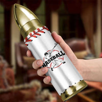 Baseball Bullet Tumbler Never Quit Funny Baseball Player Fan Coach Catcher Pitcher